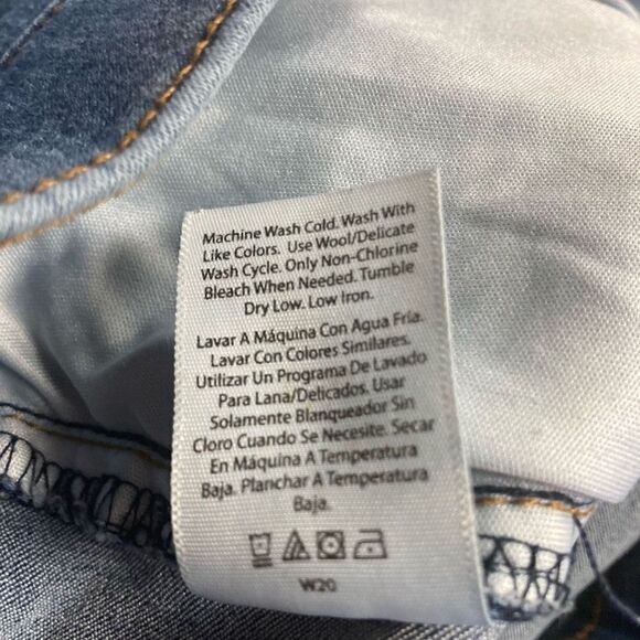 TERRA‎ & SKY Jegging Jeans Blue Size 0X or 14 W 25” Inseam 
Pull-on - Picture 7 of 8